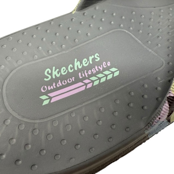 Skechers Women’s Size 11 Reggae Artsy Adjustable Strap Gray Sandals shoes - Picture 7 of 10